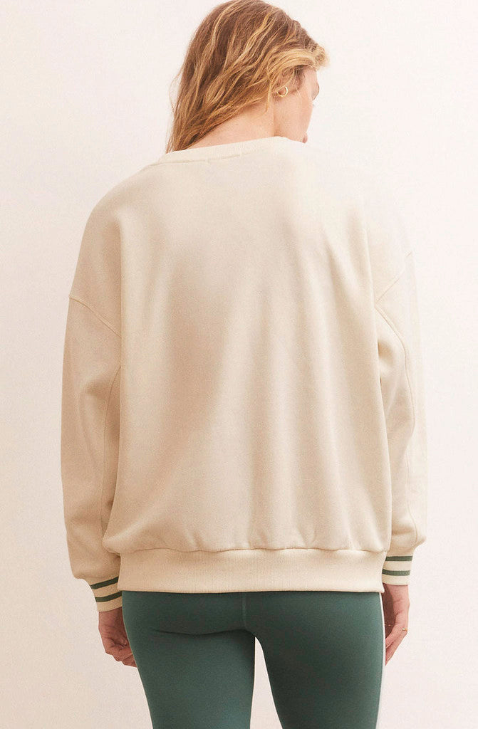Z SUPPLY BASELINE LOVE SWEATSHIRT