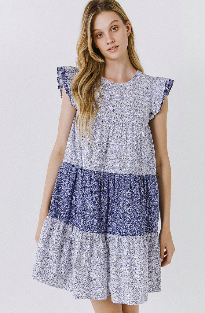 MY CUP OF TEA TIERED DRESS