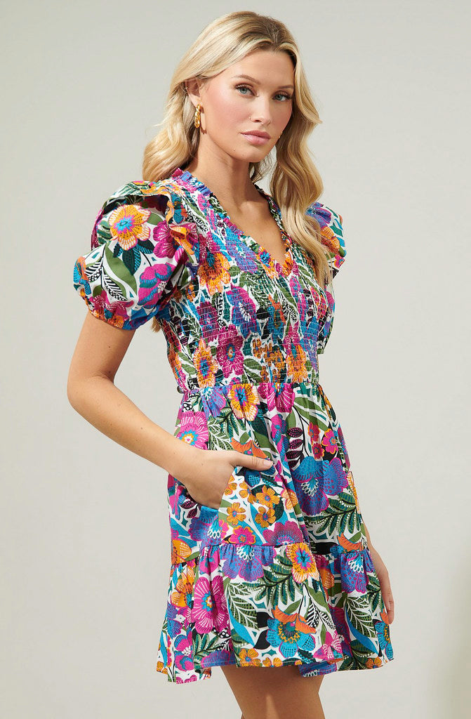 THE ELENA SMOCKED DRESS