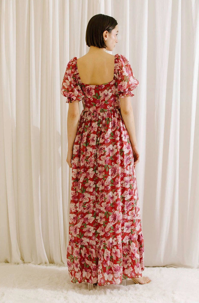 FALL FLORALS MAXI DRESS