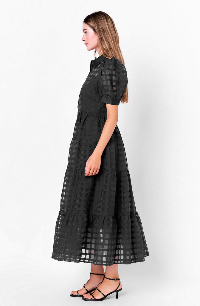 COCKTAIL HOUR ORGANZA MIDI DRESS