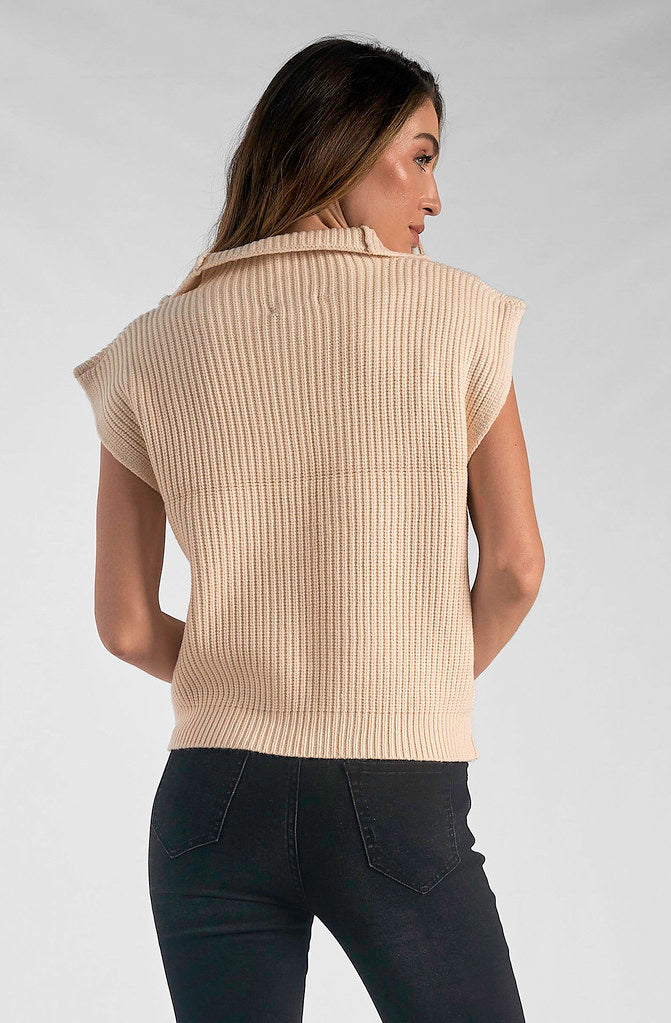 HERES A QUARTER ZIP SWEATER