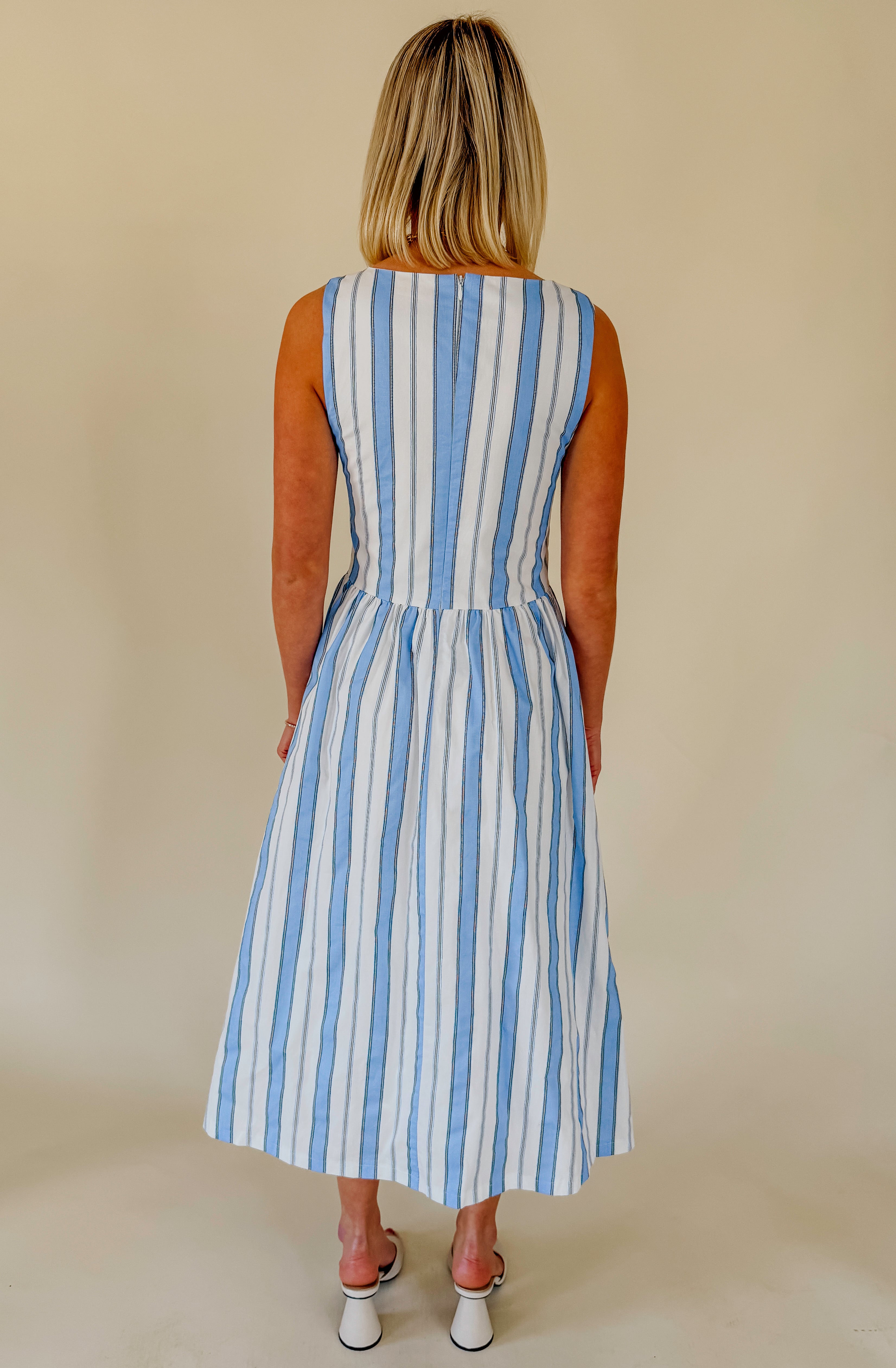 NANTUCKET STRIPED MIDI