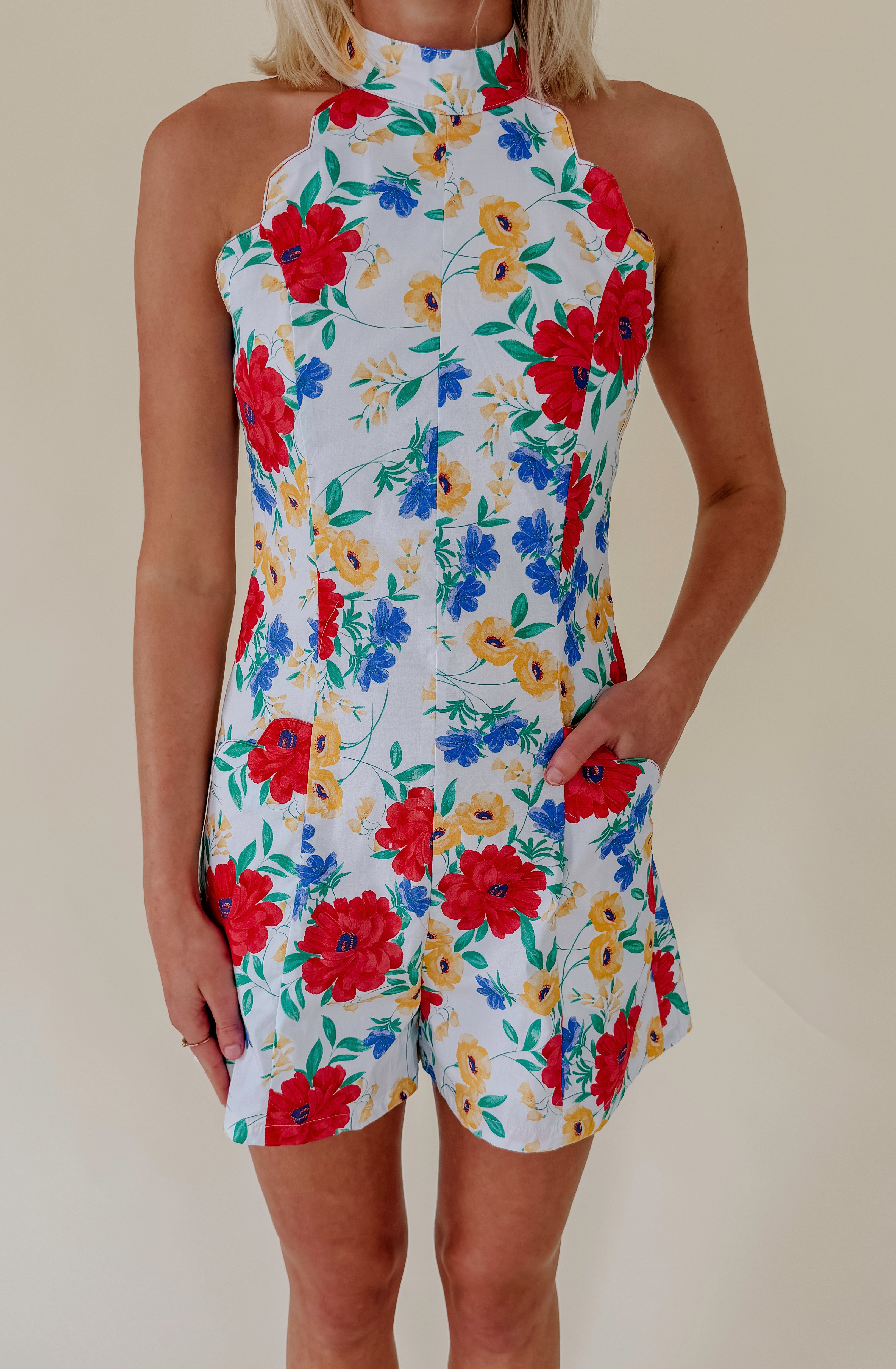 THE CALLIE FLORAL ROMPER