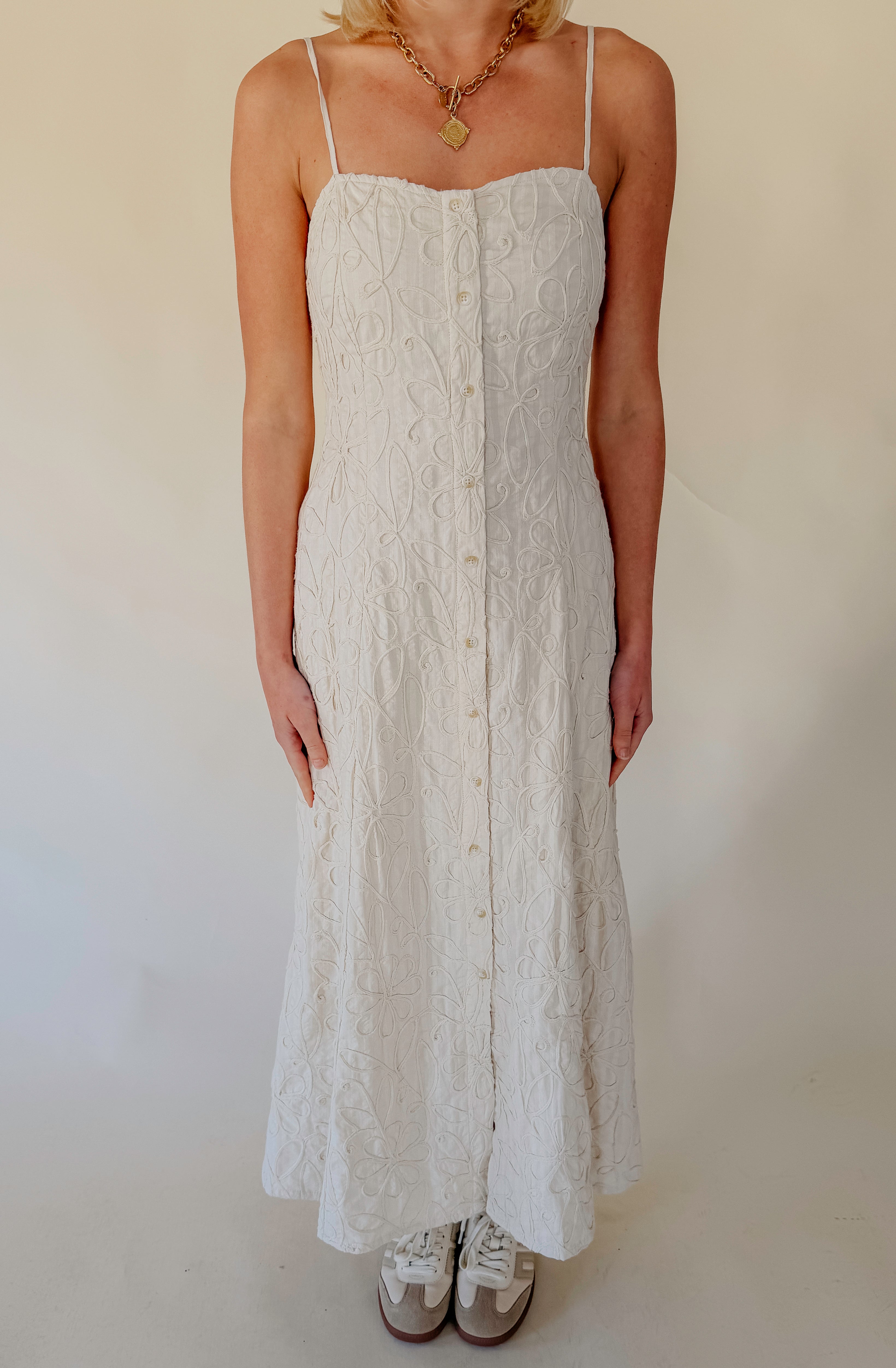 Z SUPPLY ANGEL EYES TEXTURED MIDI DRESS