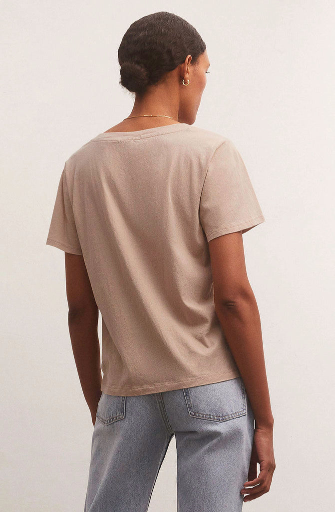 Z SUPPLY GIRLFRIEND V NECK TEE