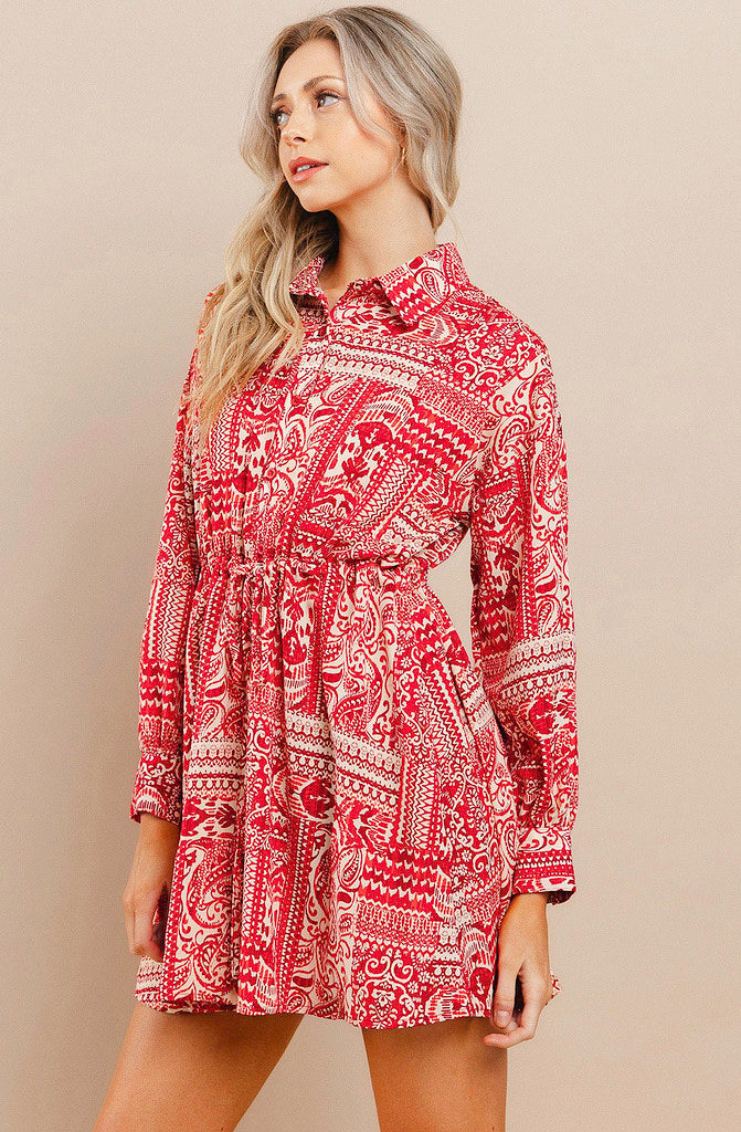 MAKING WAY BUTTONED DRESS