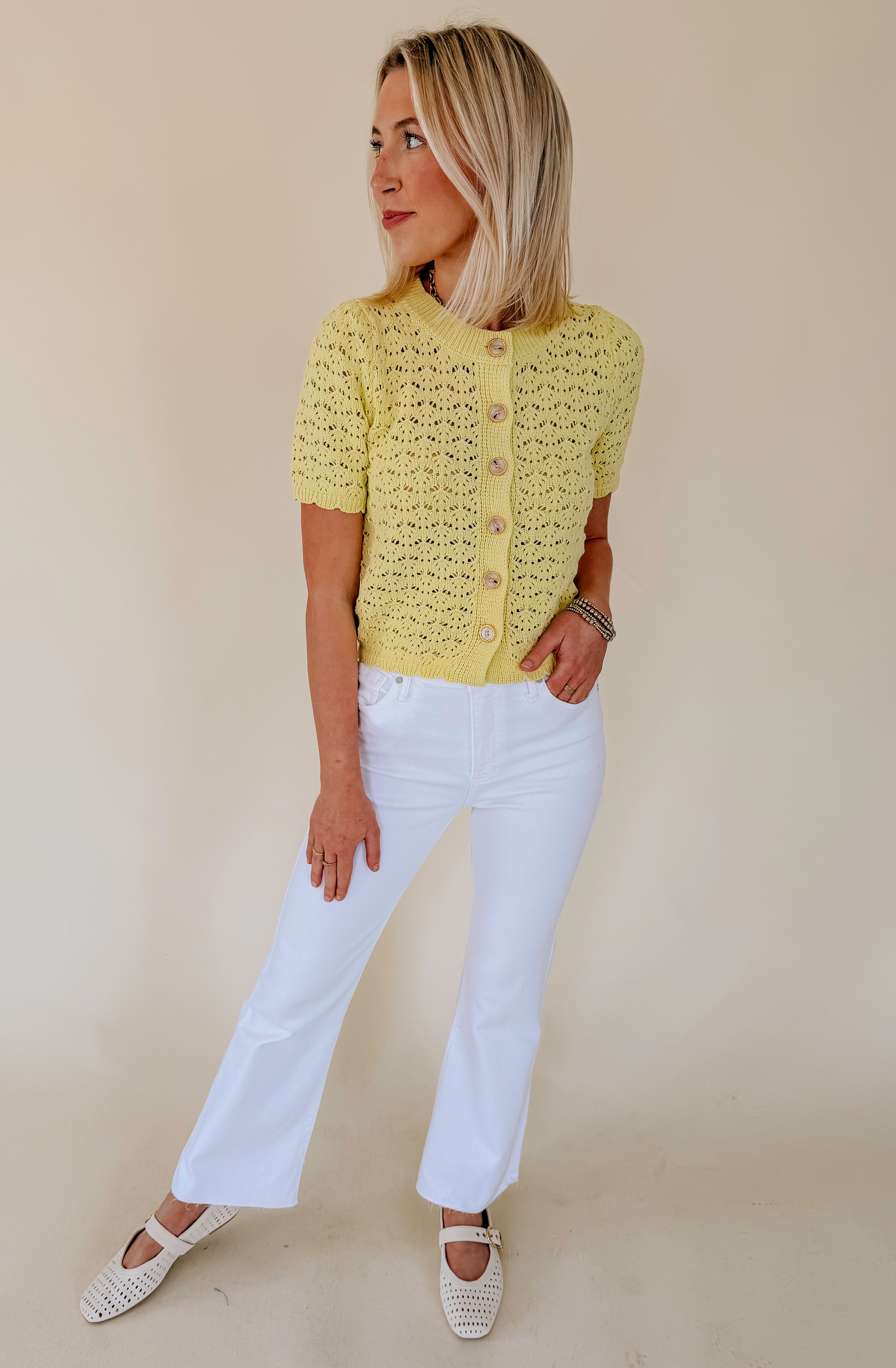 JUST BLACK CROPPED FLARE TALL DENIM