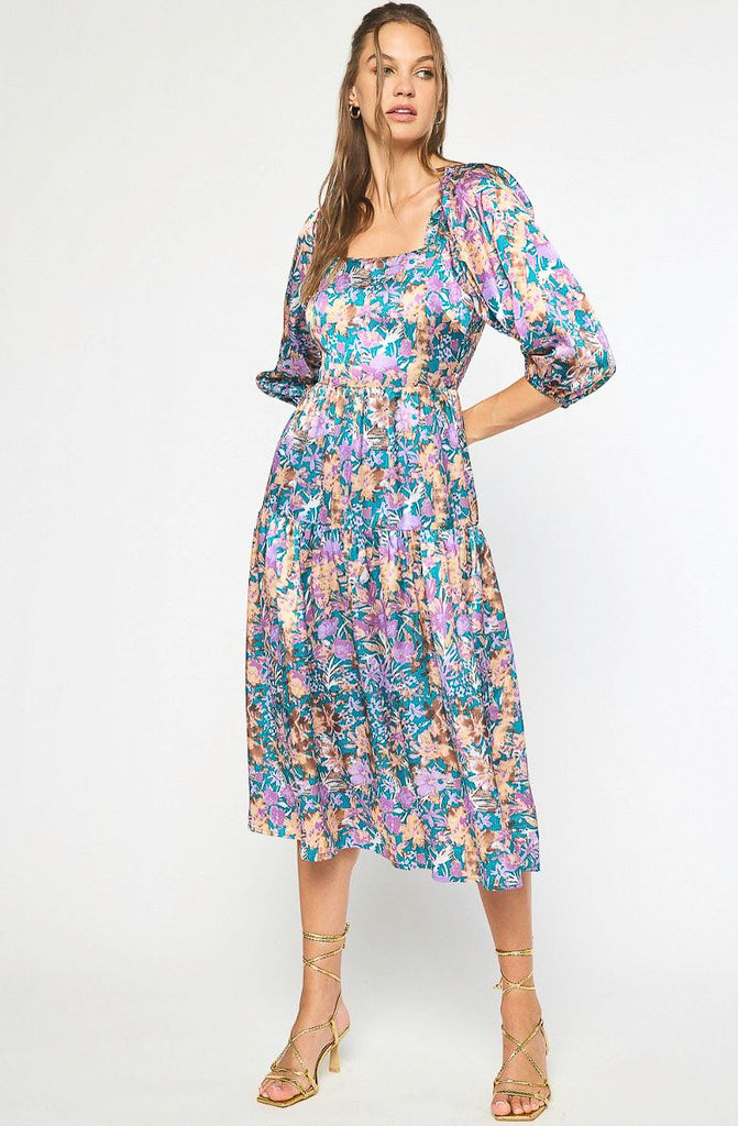 THE WHIT FLORAL MIDI