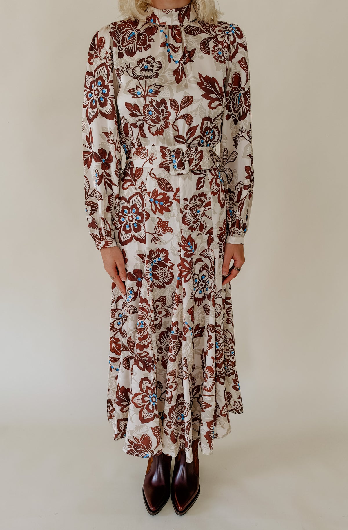 CHANGING SEASONS FLORAL MIDI DRESS
