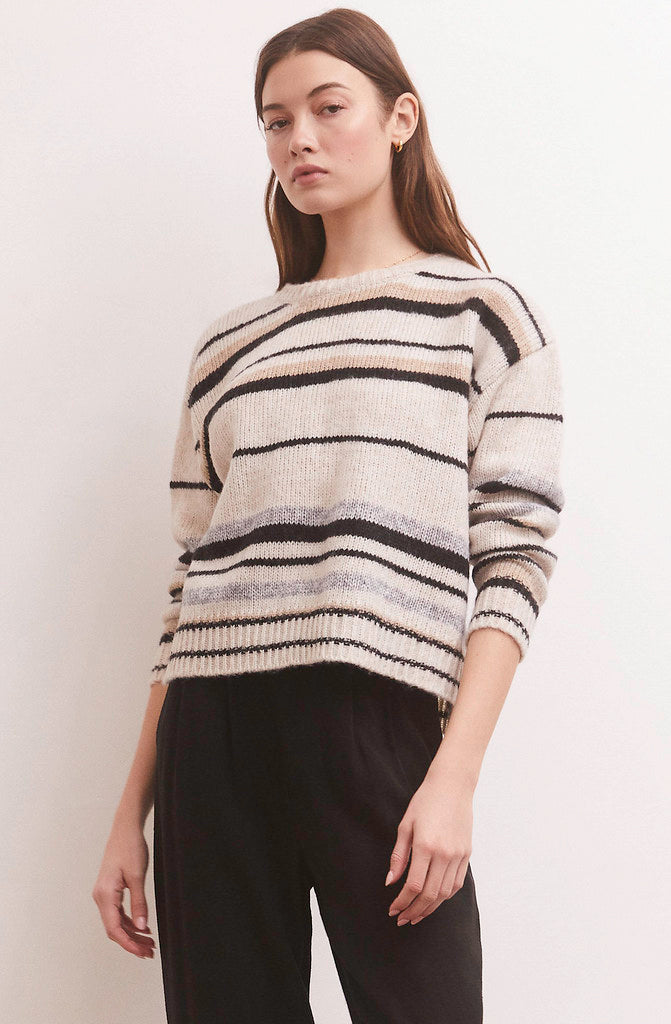 Z SUPPLY MIDDLEFIELD STRIPED SWEATER