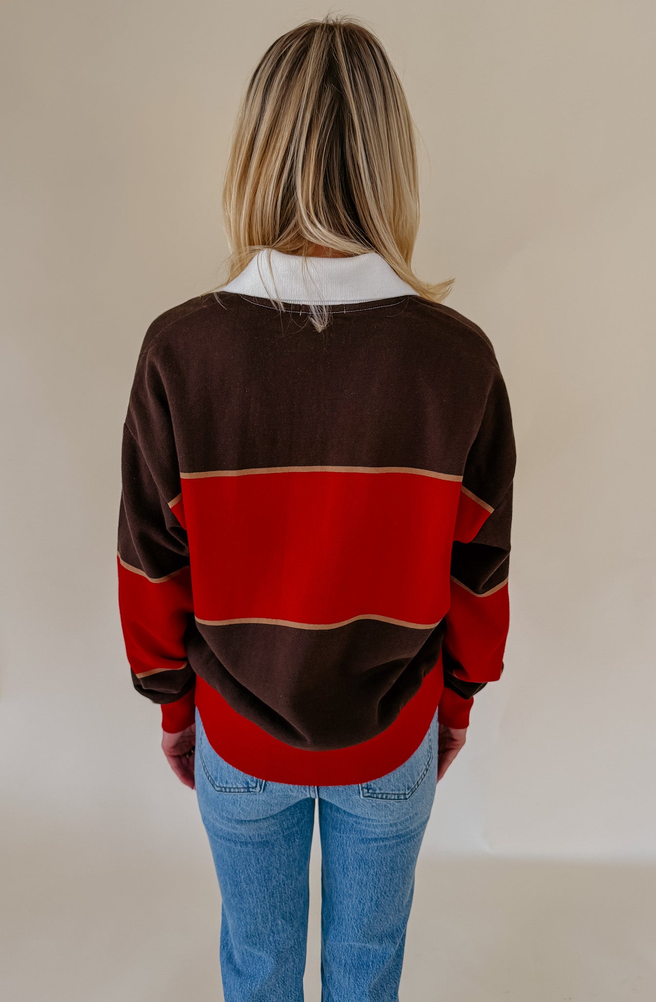 Z SUPPLY STUDY BREAK POLO SWEATSHIRT