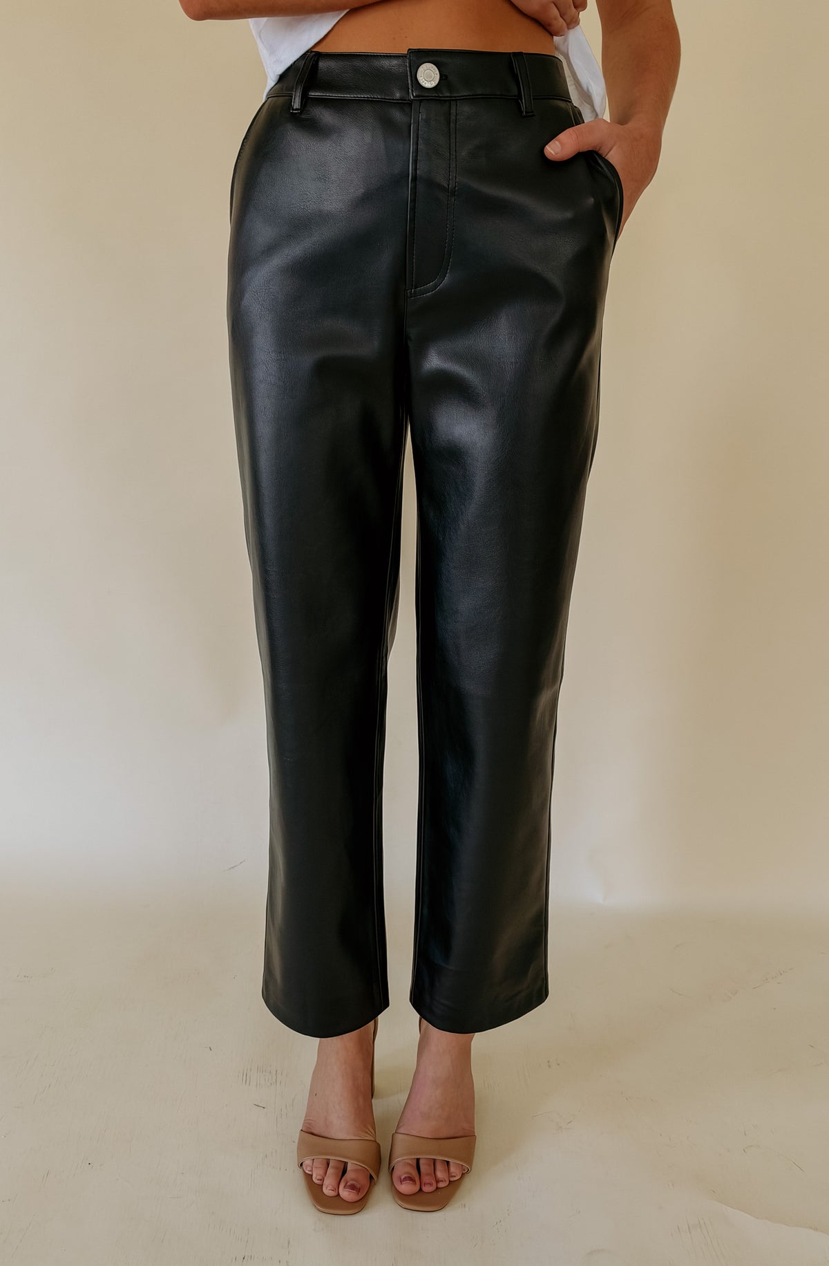 Z SUPPLY VESPER FAUX LEATHER PANT