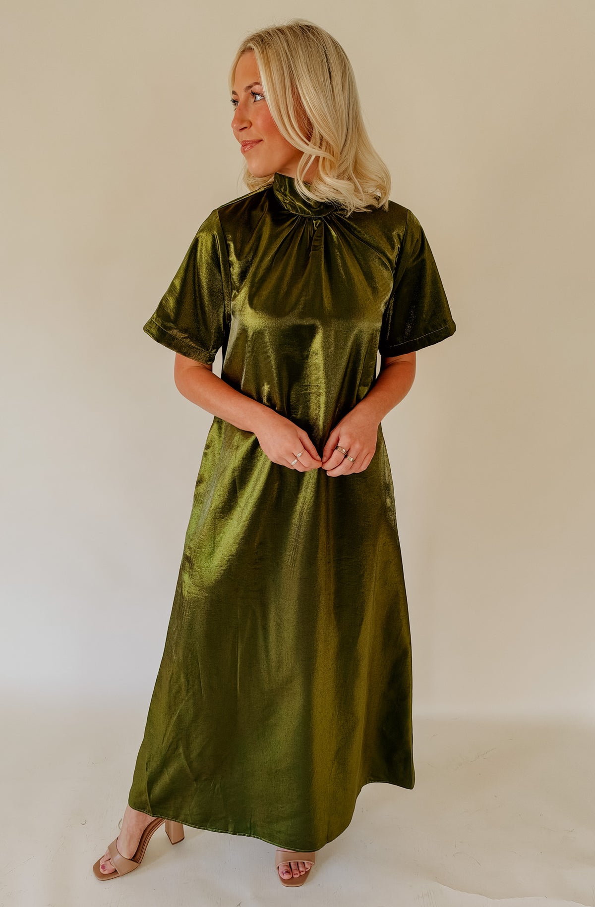 GREEN WITH ENVY MAXI DRESS