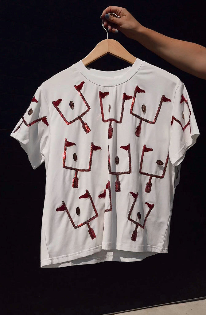QUEEN OF SPARKLES FIELD GOAL TEE