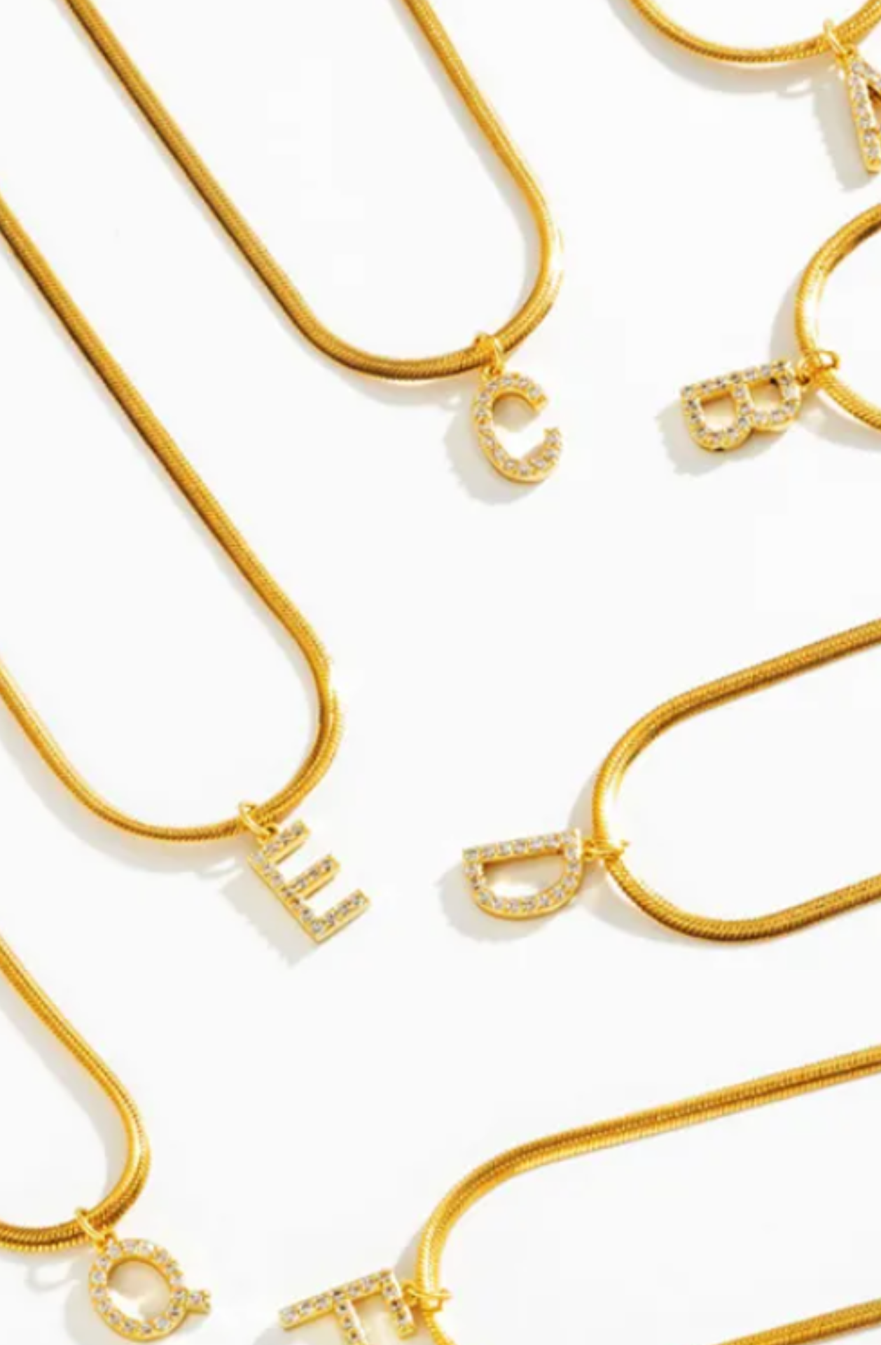 GEORGIE INITIAL SNAKE NECKLACE