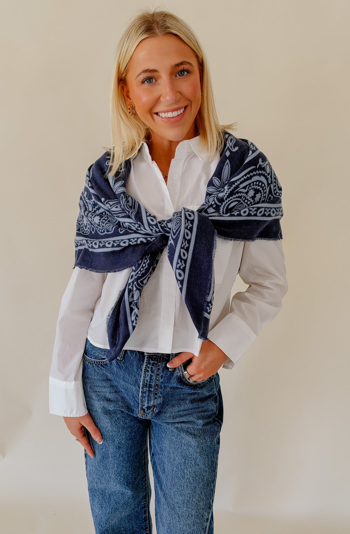 THE MAVEN LARGE BANDANA SCARF