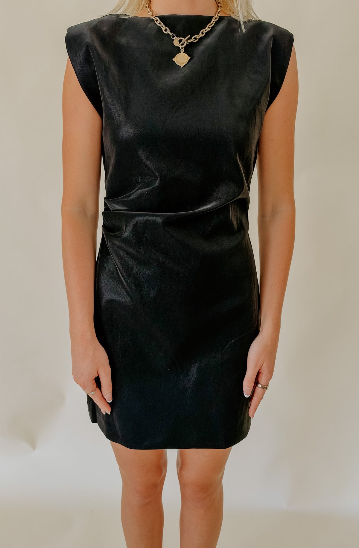BACK TO BLACK MINI DRESS