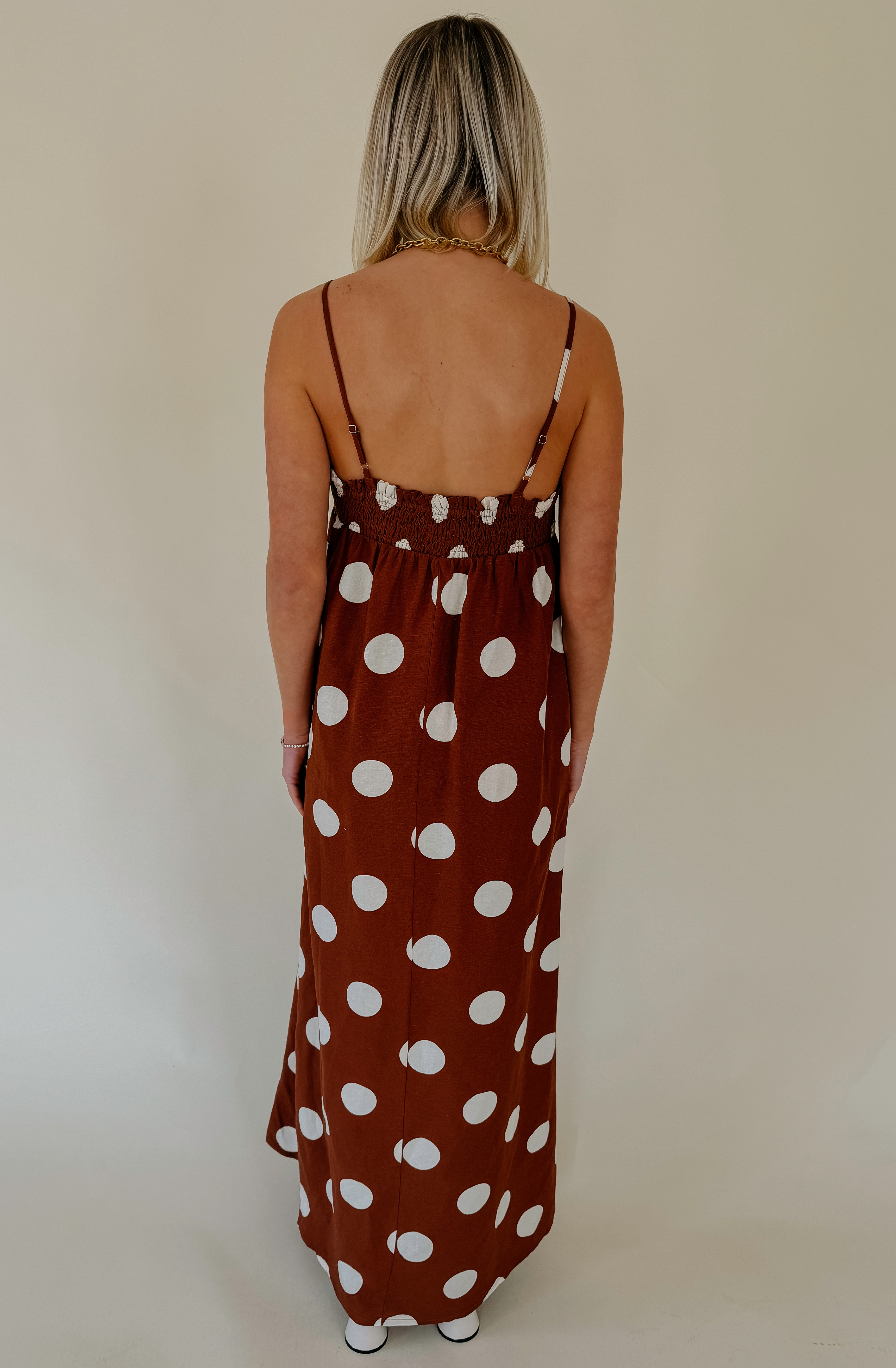 DOT YOUR AVERAGE MAXI DRESS
