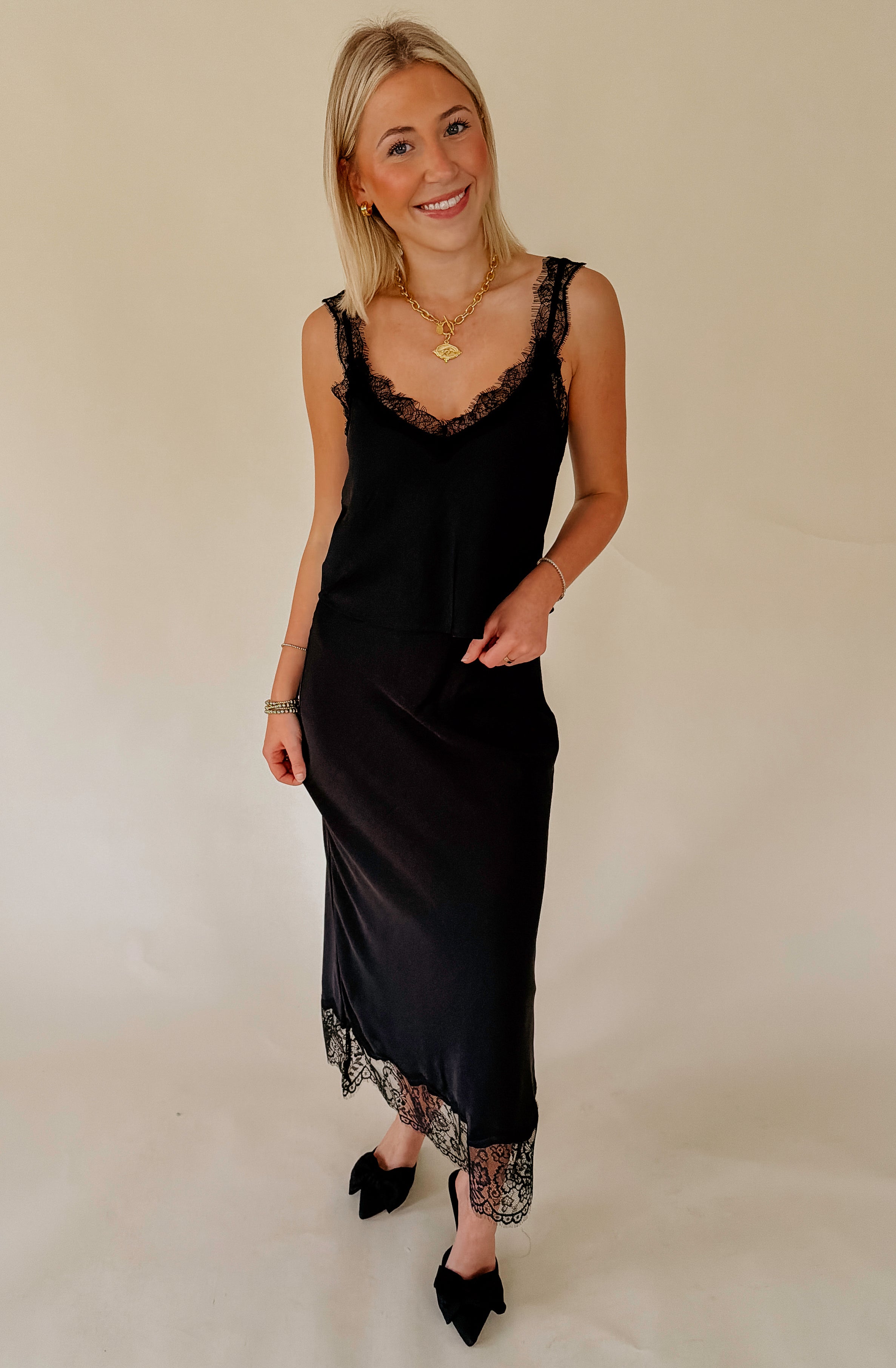 Z SUPPLY UMA LACE SATIN CAMI