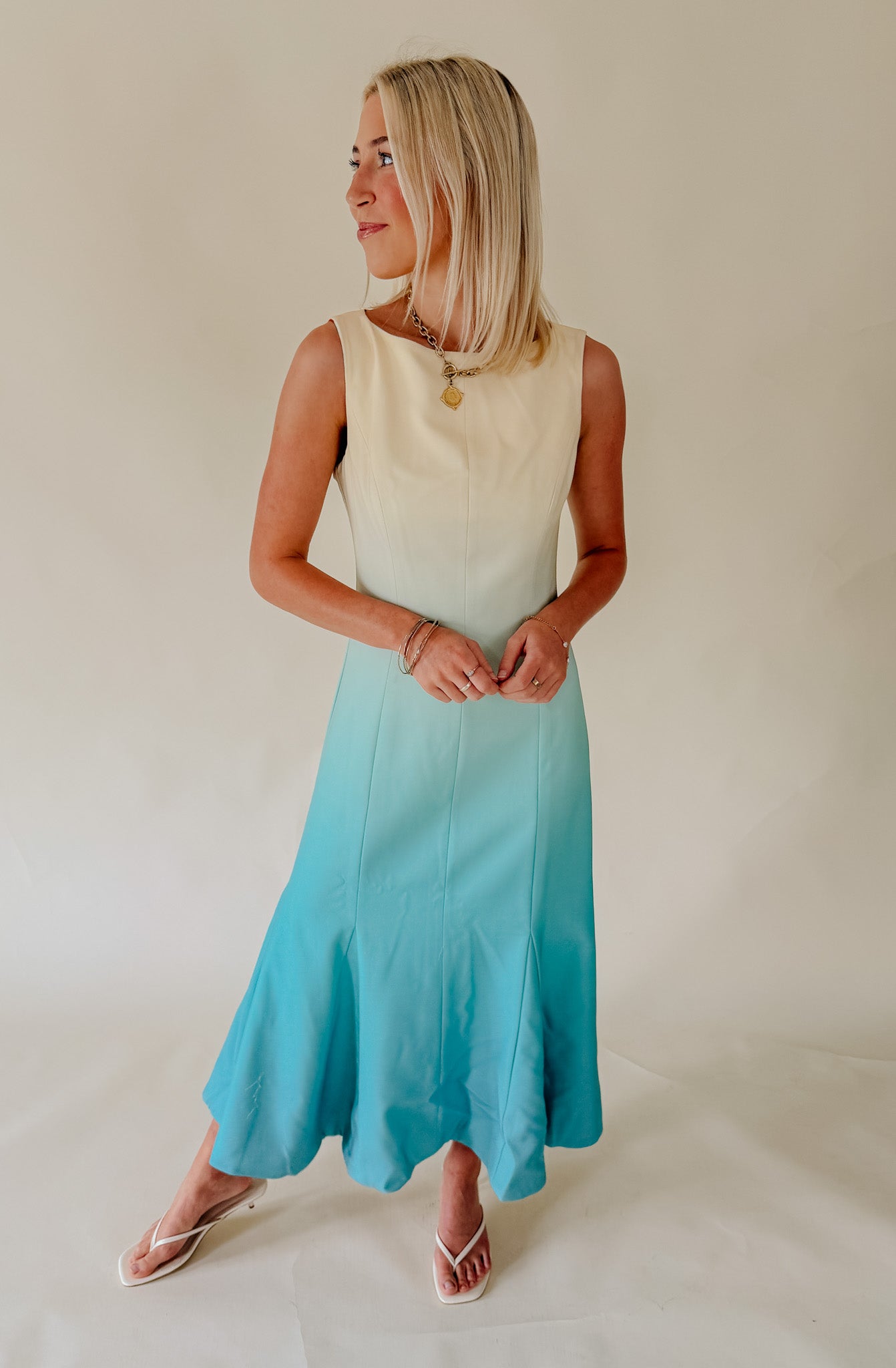 MESTIZA SUNNYSIDE CONVERTIBLE MIDI DRESS