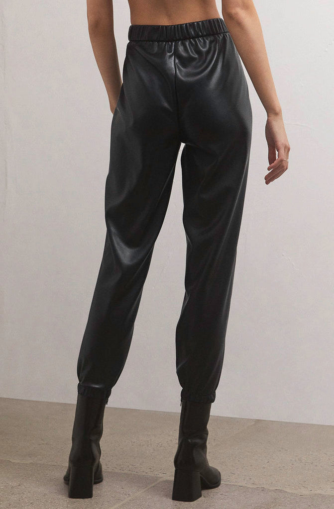 Z SUPPLY LENORA FAUX LEATHER JOGGER