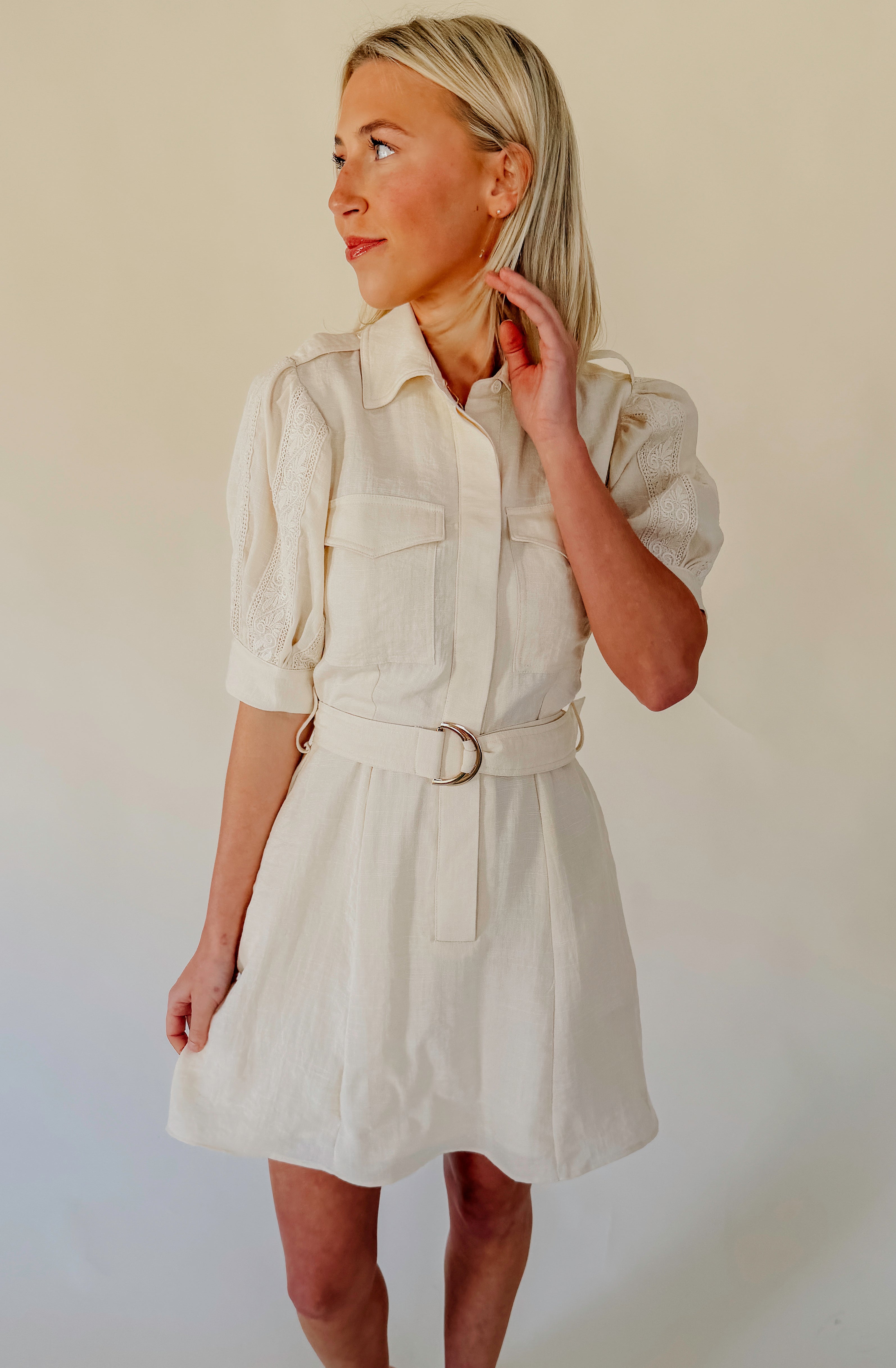 CIEBON LAIA BELTED DRESS