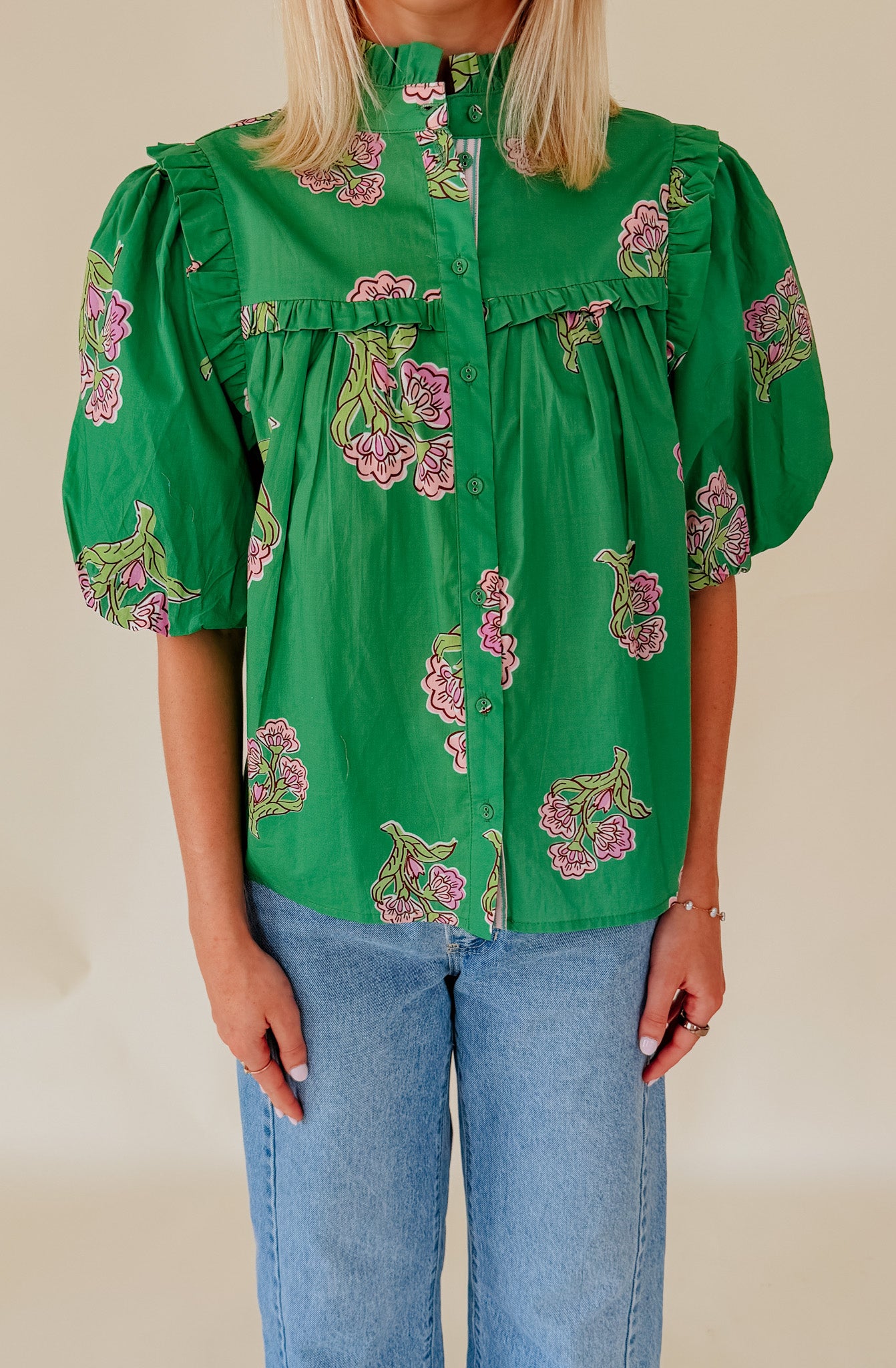THE CAROLINE FLORAL BLOUSE