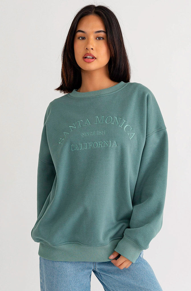 SANTA MONICA VINTAGE STYLE SWEATSHIRT