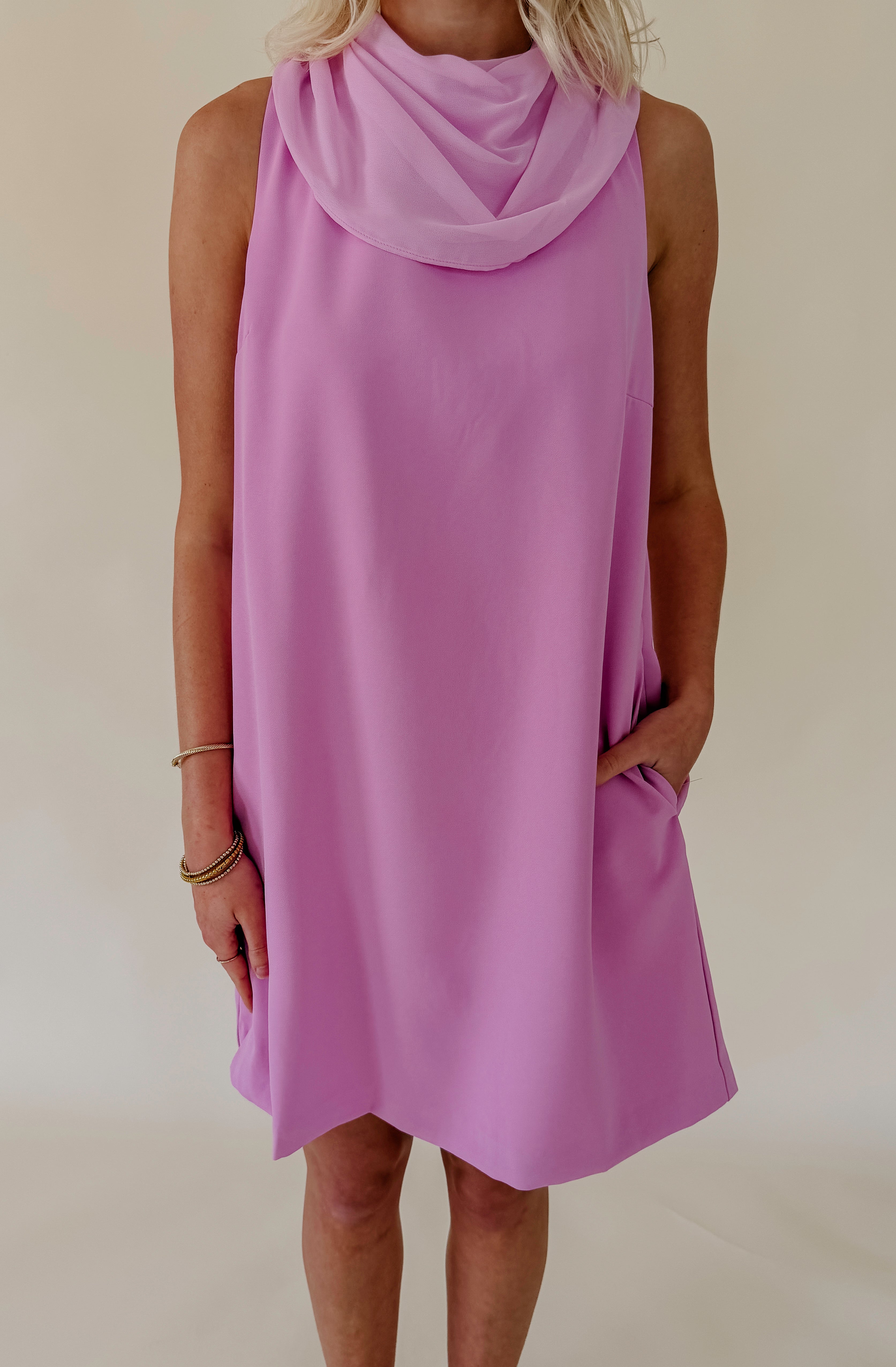 LOVE ON TOP HIGH NECK MINI DRESS