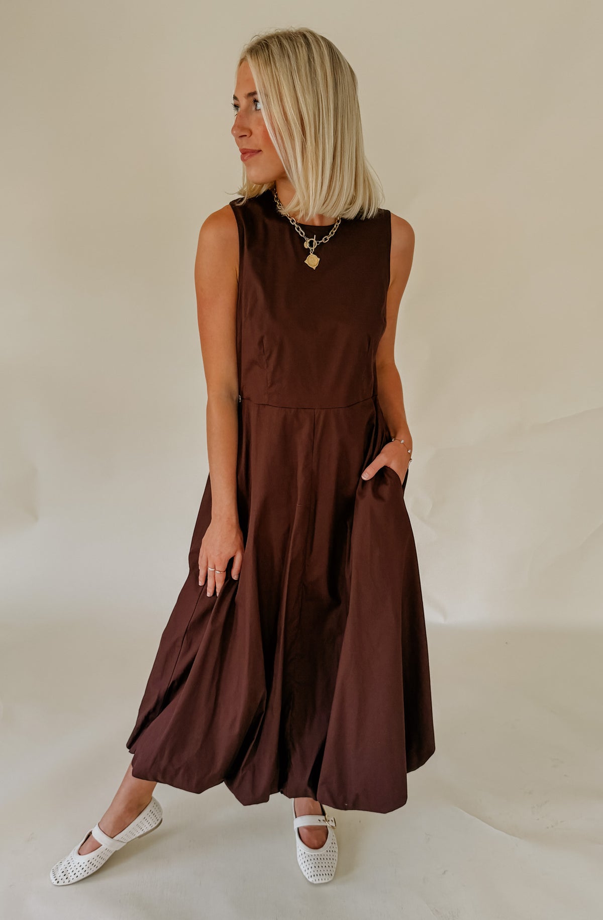 DOUBLED UP BANDANA MIDI DRESS