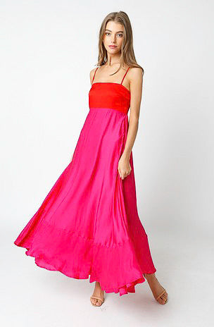 THE LANA SATIN MAXI DRESS