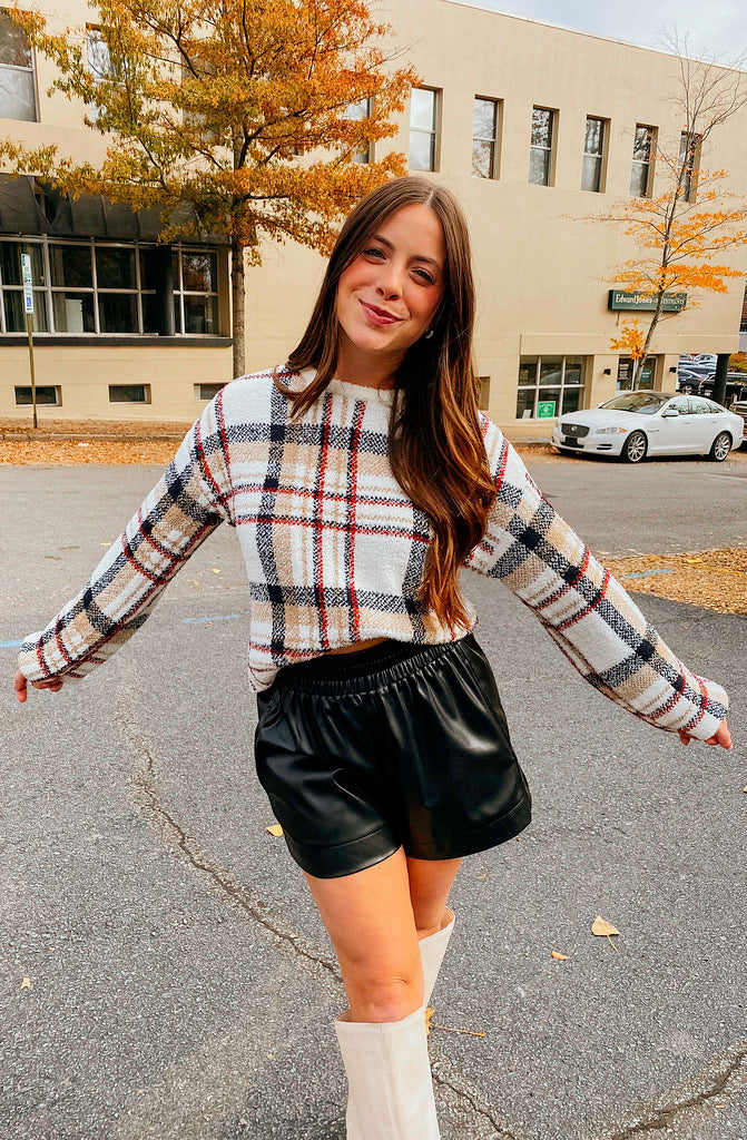 Z SUPPLY SOLANGE PLAID SWEATER
