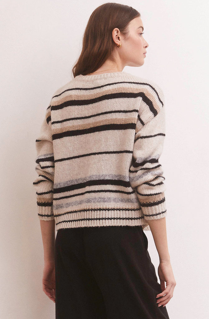 Z SUPPLY MIDDLEFIELD STRIPED SWEATER