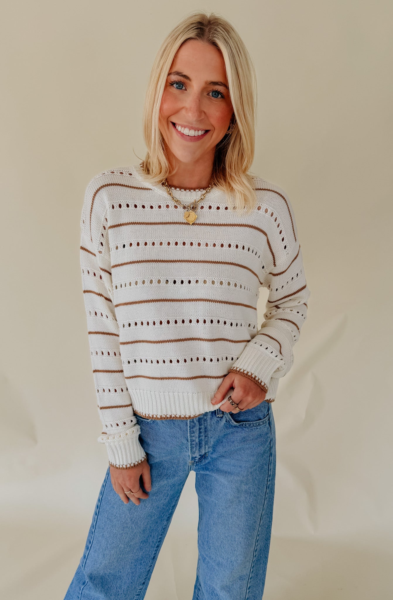 Z SUPPLY DARBY STRIPE SWEATER