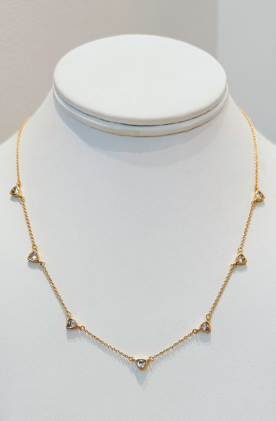 BRENDA GRANDS CZ DROP NECKLACE