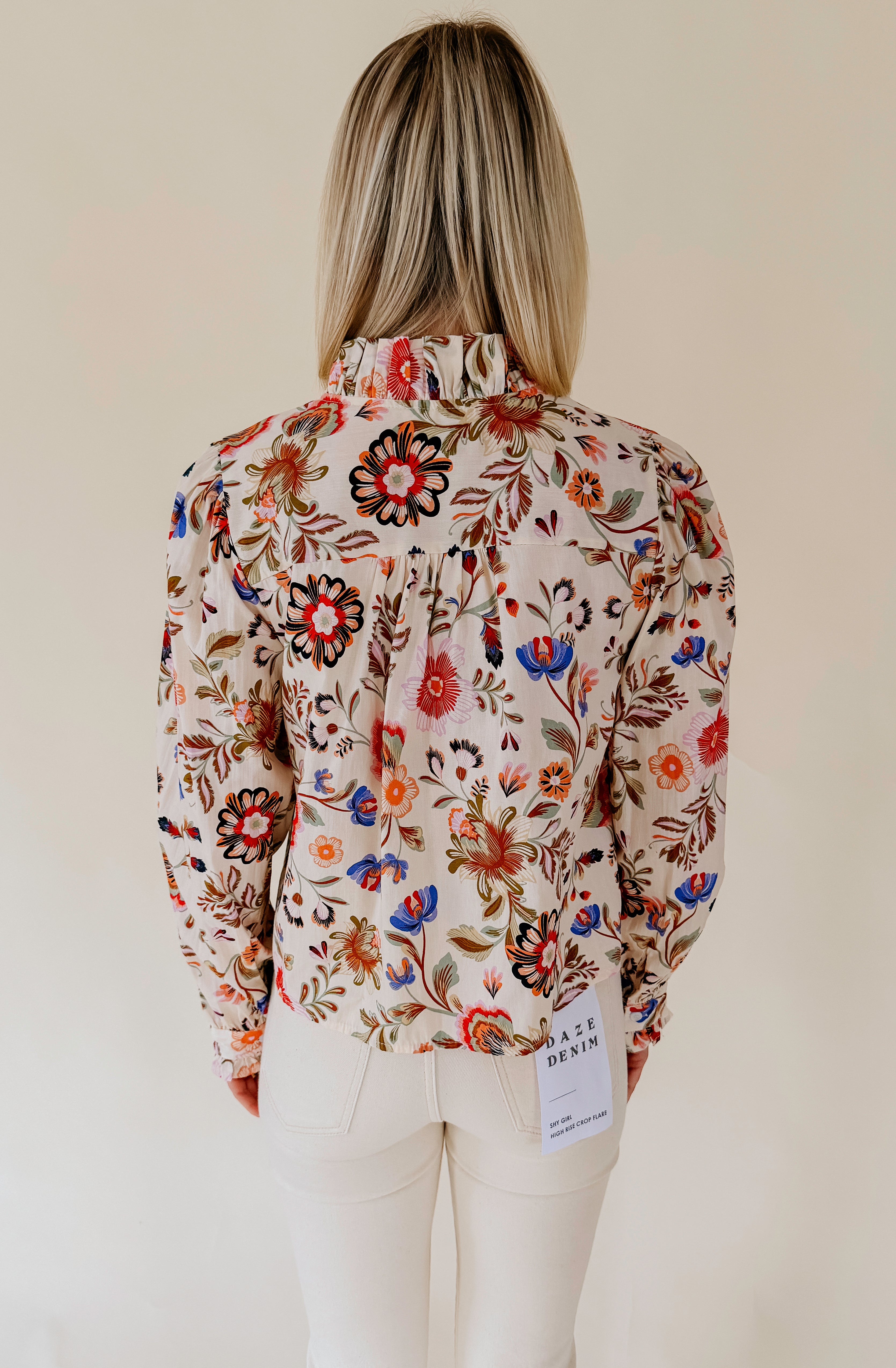 FLOWER HOUR PRINTED BLOUSE