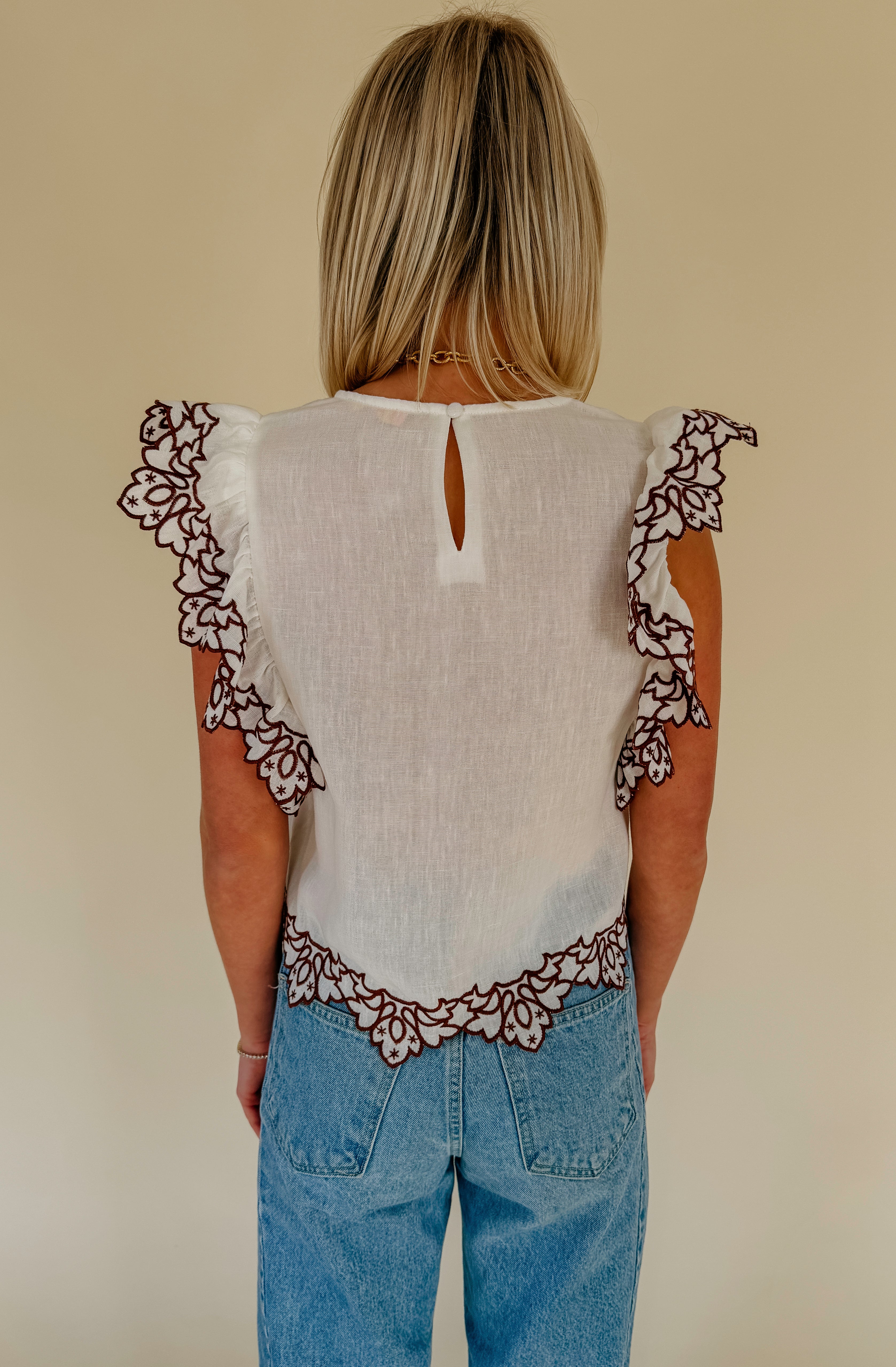 THE HAVEN EMBROIDERED BLOUSE