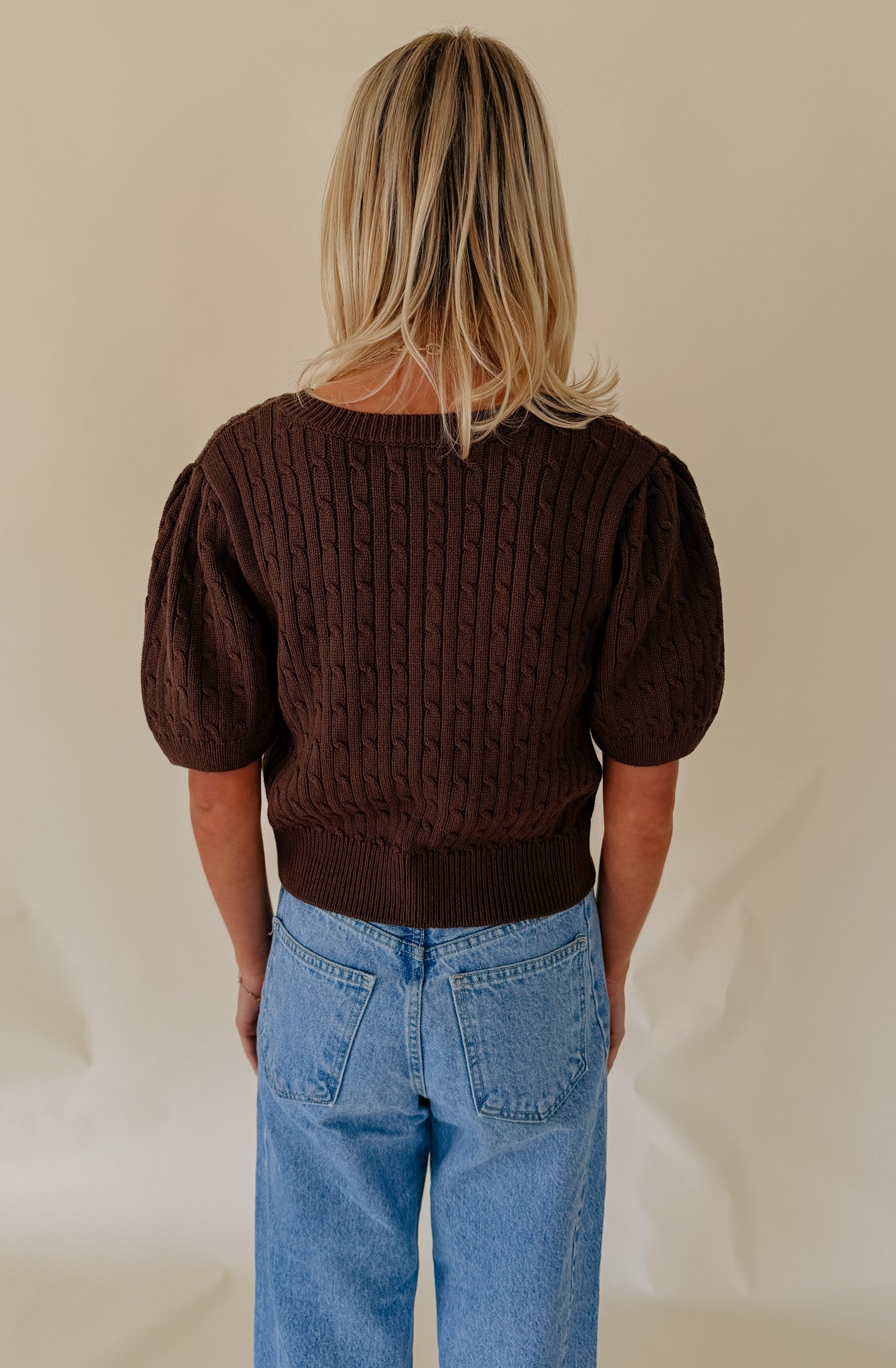 THE NOLA BUTTONED SWEATER TEE