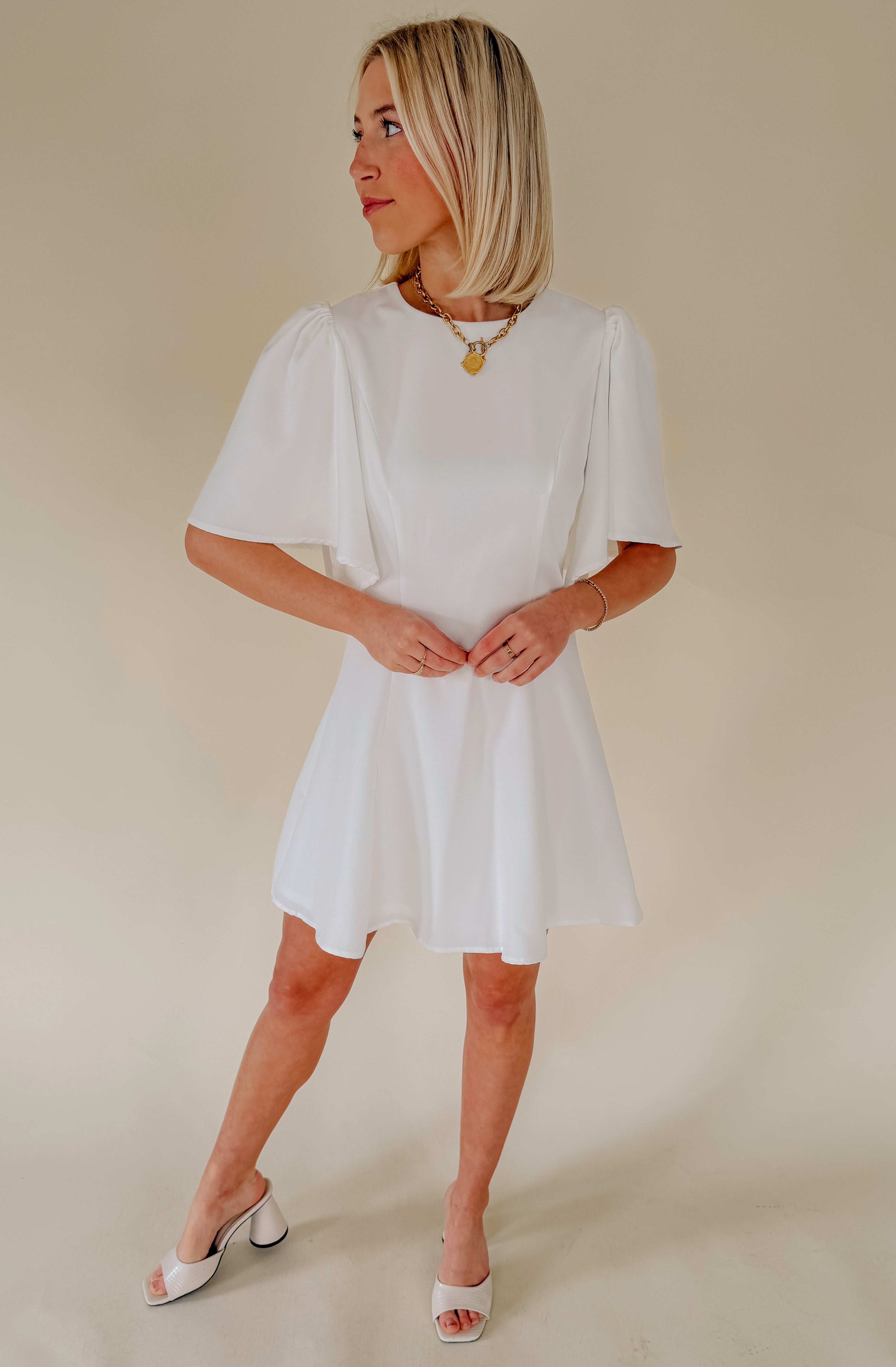 ON THE FLY FIT AND FLARE DRESS