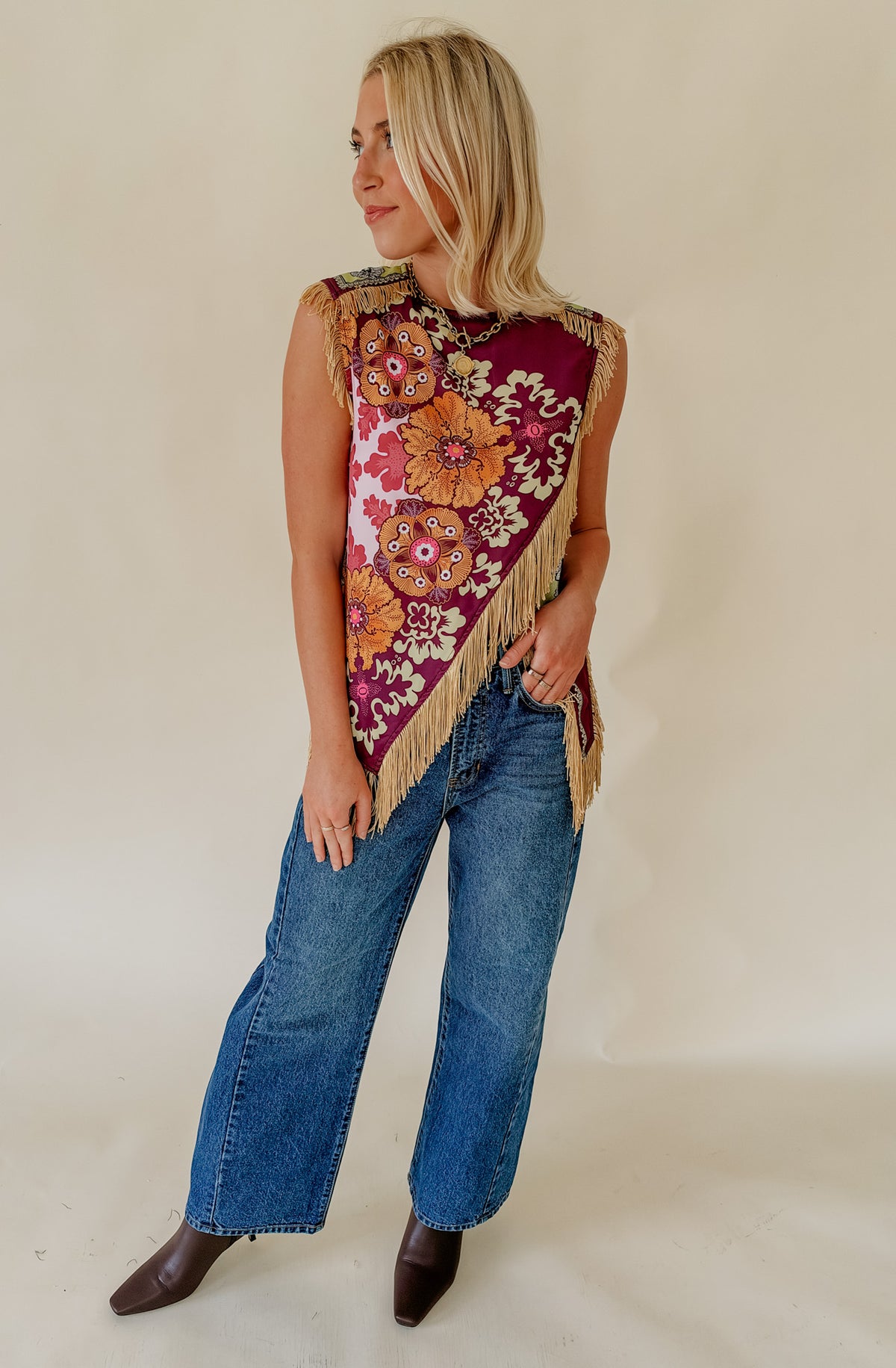 LANGLEY FRINGE TOP