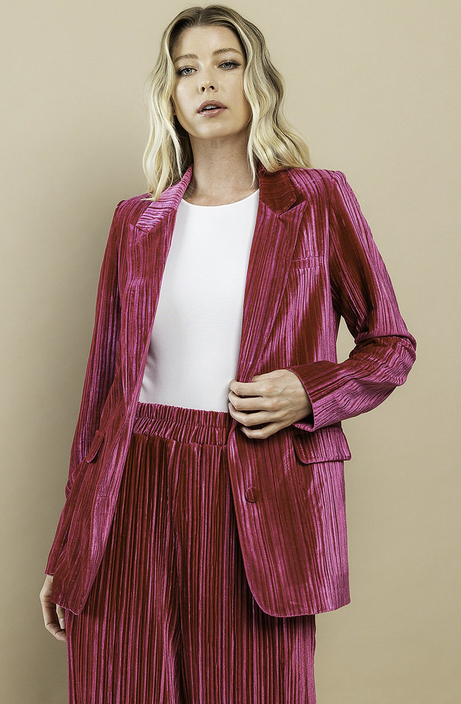 HI BARBIE CORDED BLAZER
