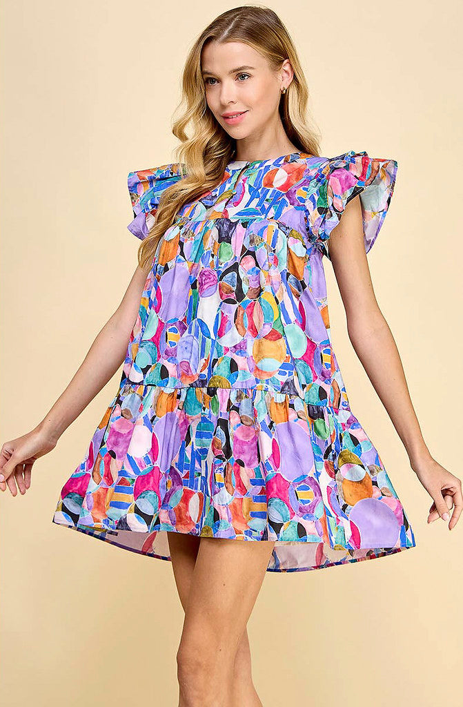 CRAZY IN LOVE RUFFLED DRESS