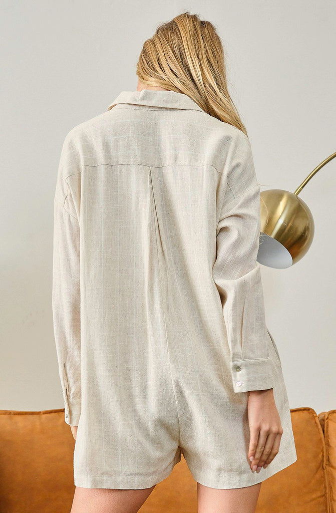 SMALL STRIPES BREEZY ROMPER