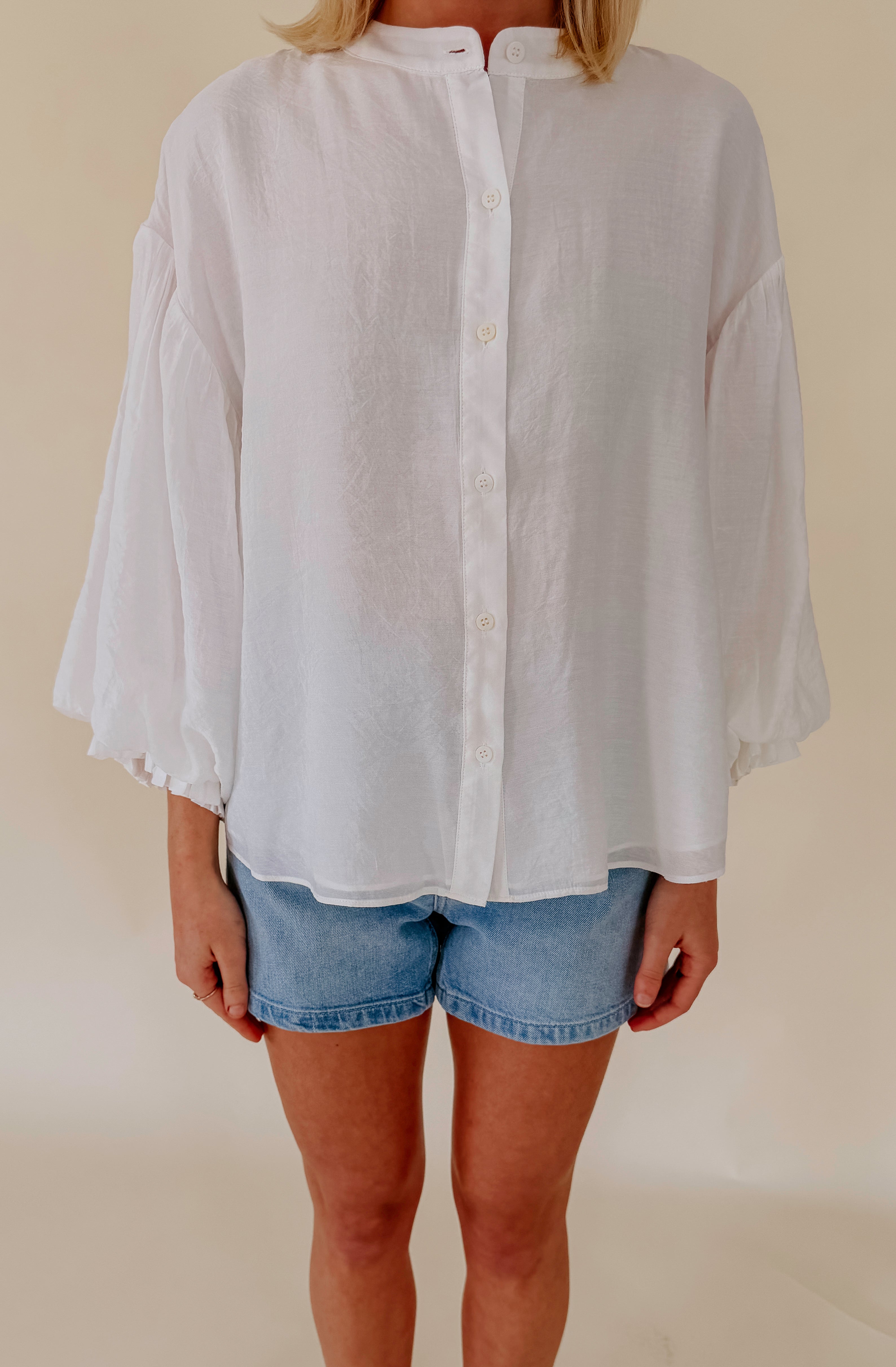 NAME OF THE GAME BUTTONED BLOUSE