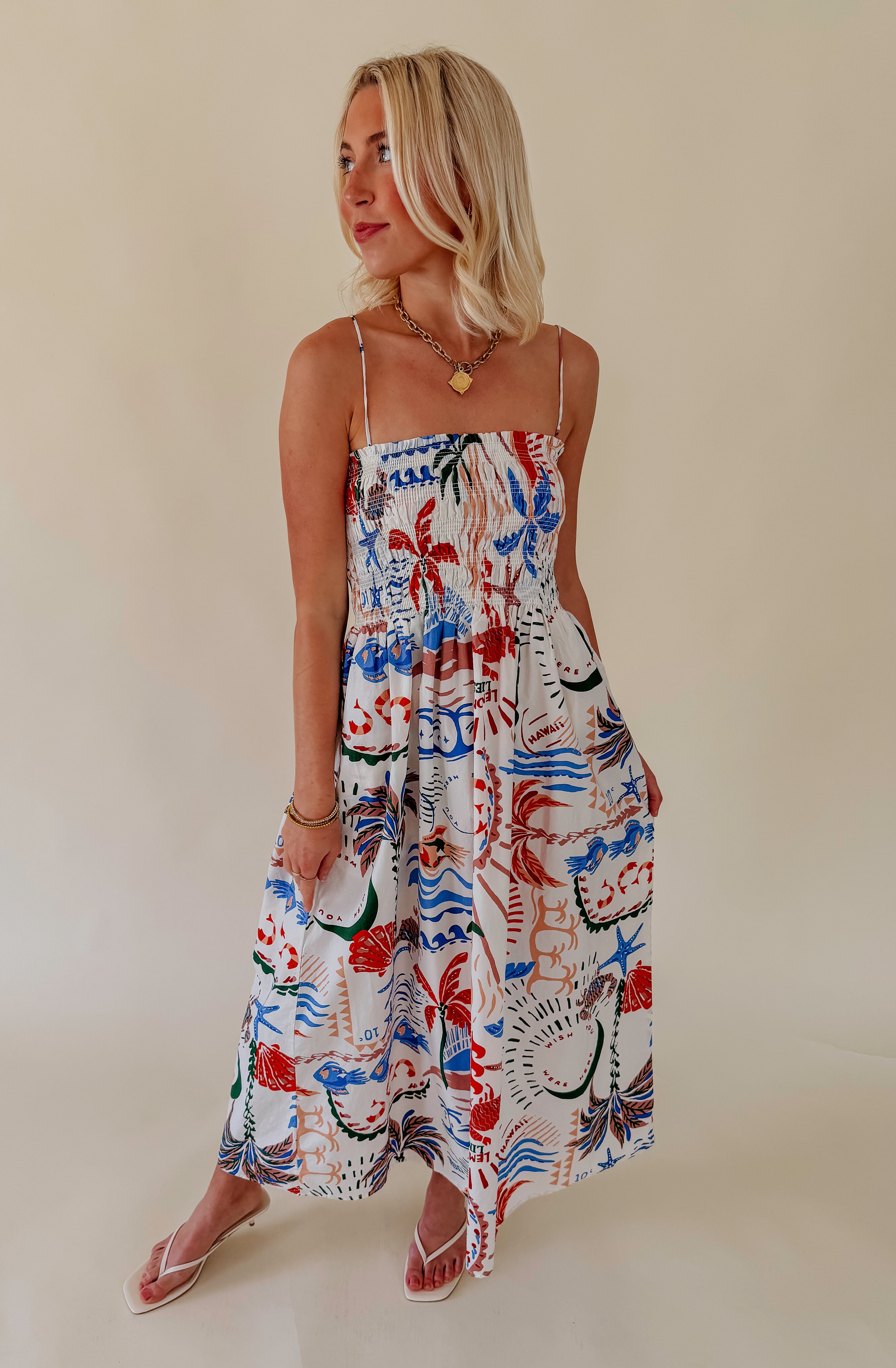 Z SUPPLY CORNELIA GETAWAY MIDI DRESS