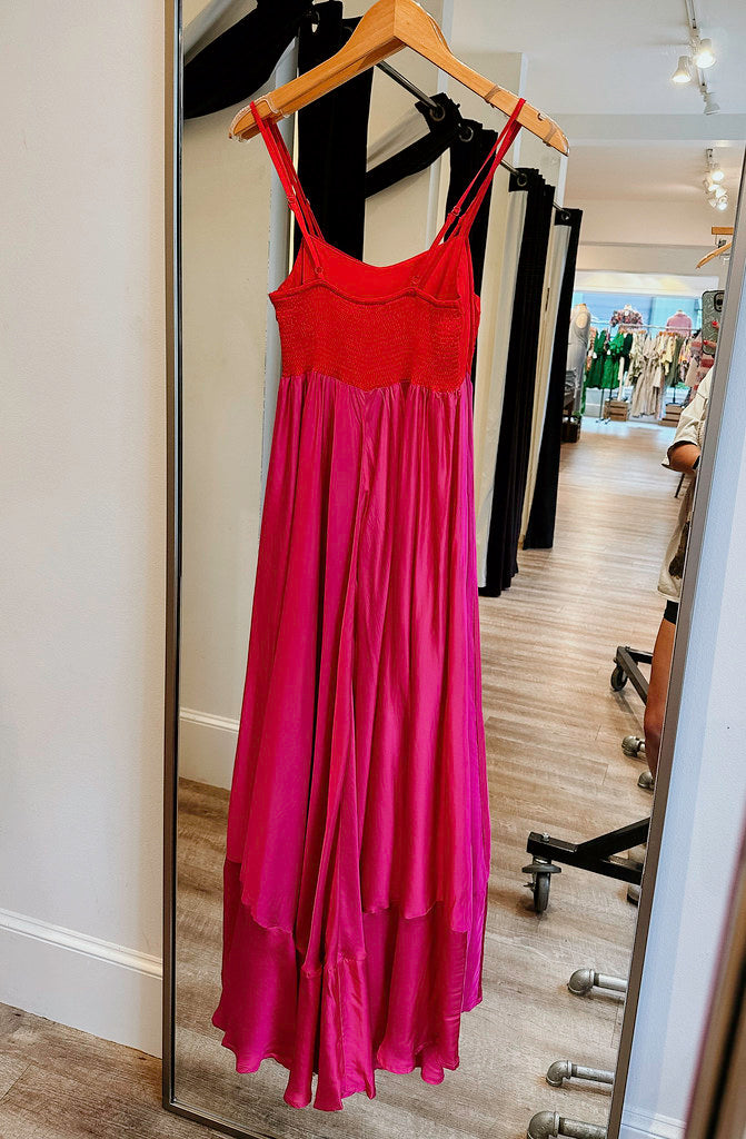 THE LANA SATIN MAXI DRESS