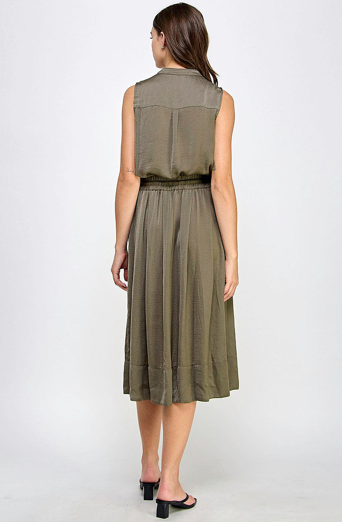 FRANCES SILKY MIDI DRESS