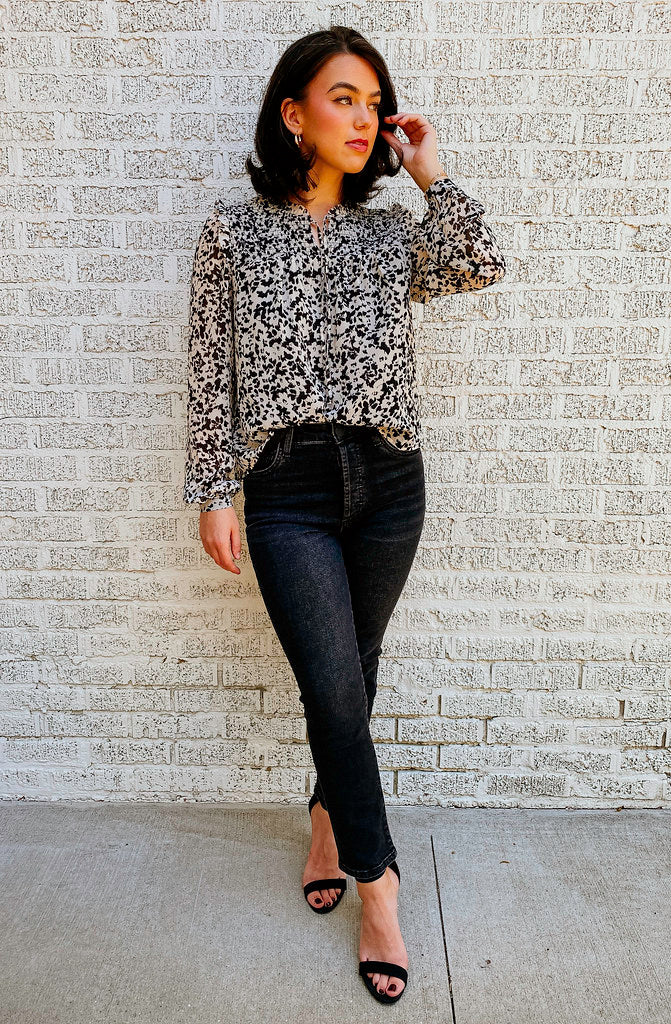 KUT ROSA HIGH RISE VINTAGE CROP FLARE