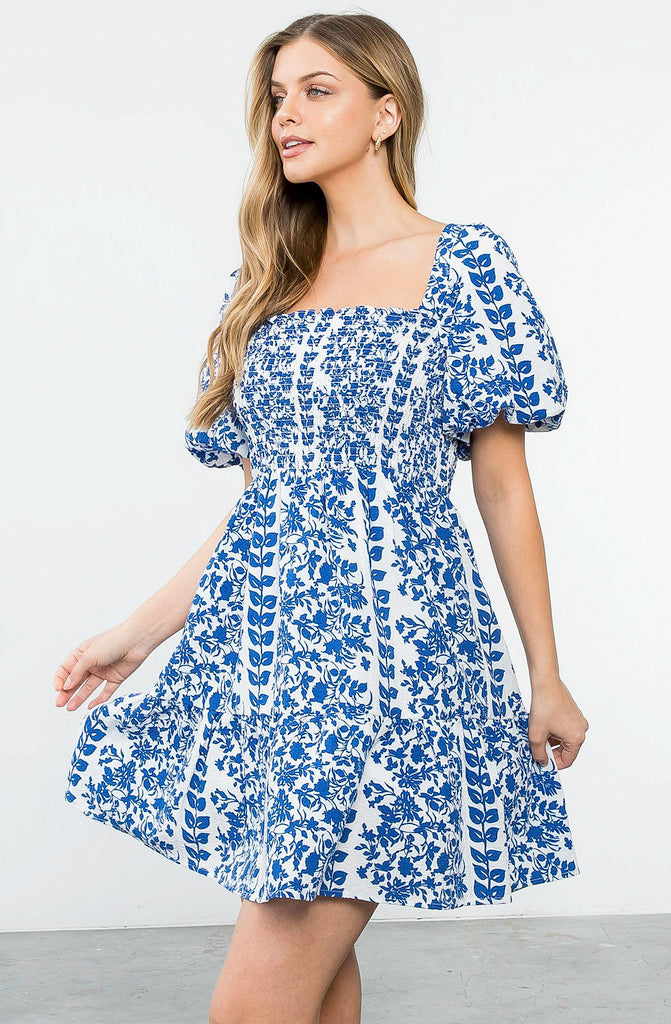 COASTAL BABE SMOCKED DRESS